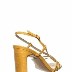 Wild Diva Kaiya1 Barely There Flat Block Heel Sandal - Open Squared Toe Animal Croc Print New