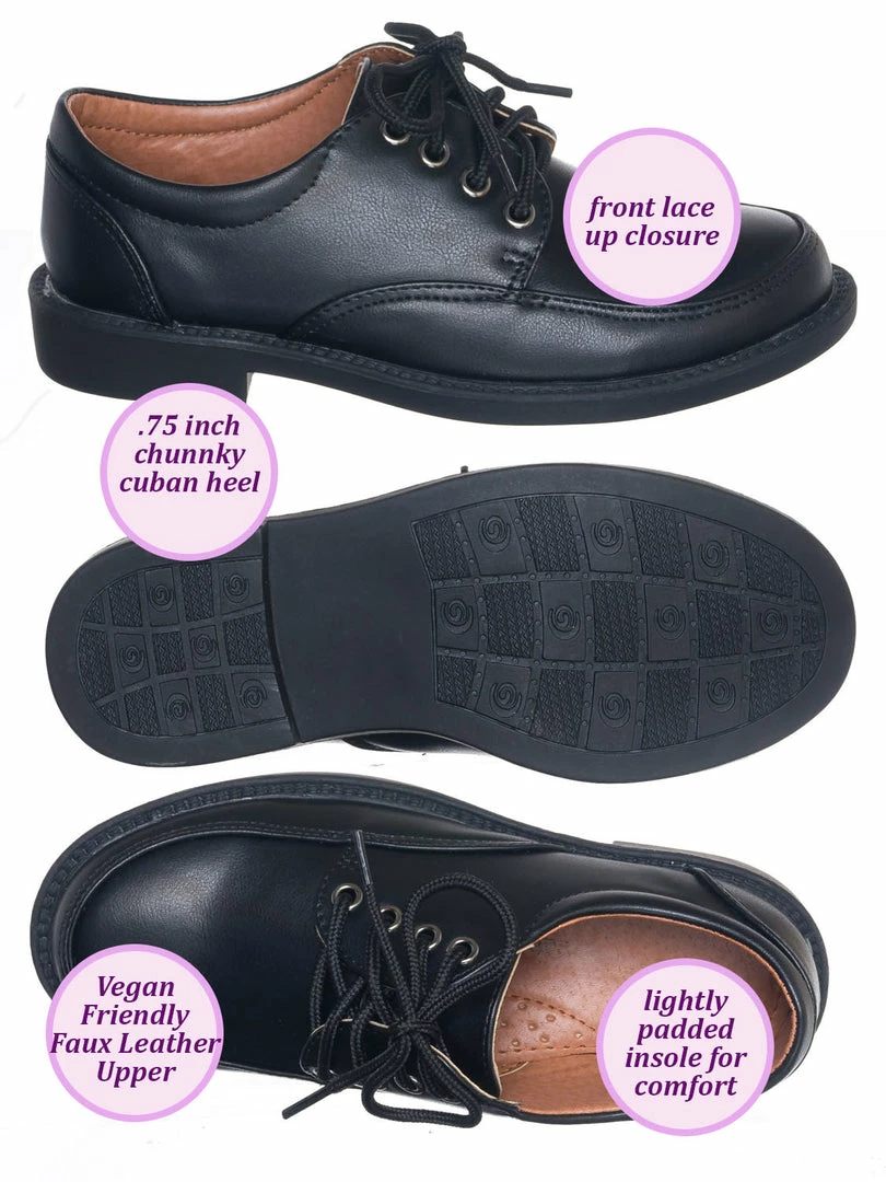 Little Angel New Jackie350 Childrens Formal Lace Up Oxford , Kids Toddler Youth Dress Shoes