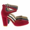 City Classified New Anytime Comfort Foam Padded Chunky Block Heel Crisscross Strap D'Orsay Pump