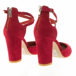 City Classified New Anytime Comfort Foam Padded Chunky Block Heel Crisscross Strap D'Orsay Pump