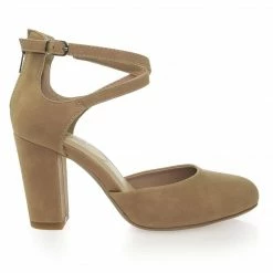 City Classified New Anytime Comfort Foam Padded Chunky Block Heel Crisscross Strap D'Orsay Pump