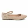 City Classified Calc By Classified, Flat Ankle Strap Dual Material Pointed Toe Buckle Casual Business