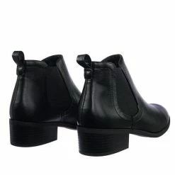 City Classified Code Vintage Low Block Heel Chelsea Boots W Elastic Gore & Pull Tab