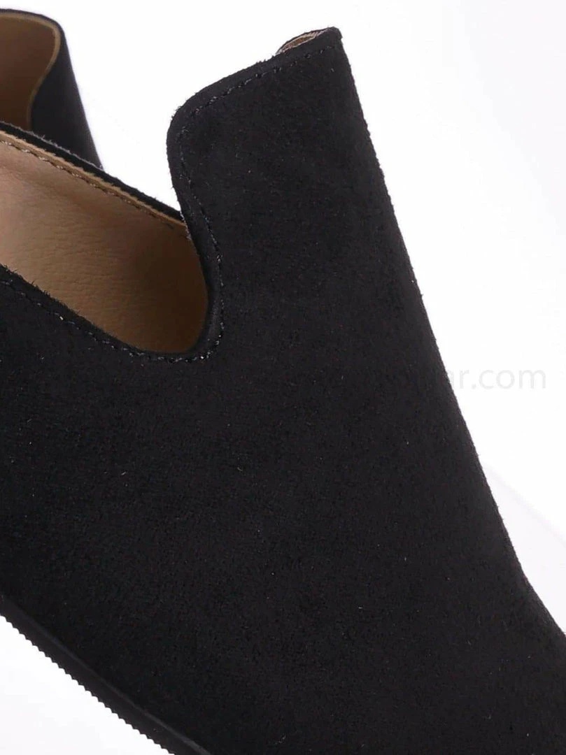 City Classified New Design Pointed Toe Flat Mule - Women Dressy Slip On Backless Loafer Slipper