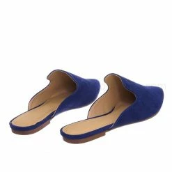 City Classified New Design Pointed Toe Flat Mule - Women Dressy Slip On Backless Loafer Slipper