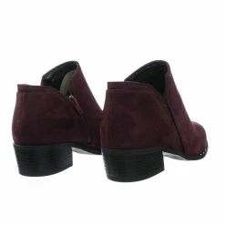 City Classified Great Women Micro Rockstar Metal Stud Ankle Bootie On Cuban Block Heel