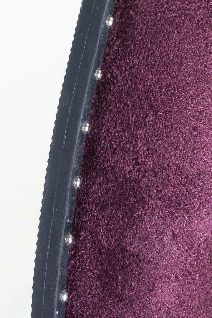 City Classified Great Women Micro Rockstar Metal Stud Ankle Bootie On Cuban Block Heel