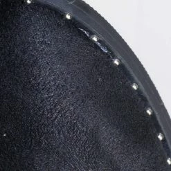 City Classified Great Women Micro Rockstar Metal Stud Ankle Bootie On Cuban Block Heel