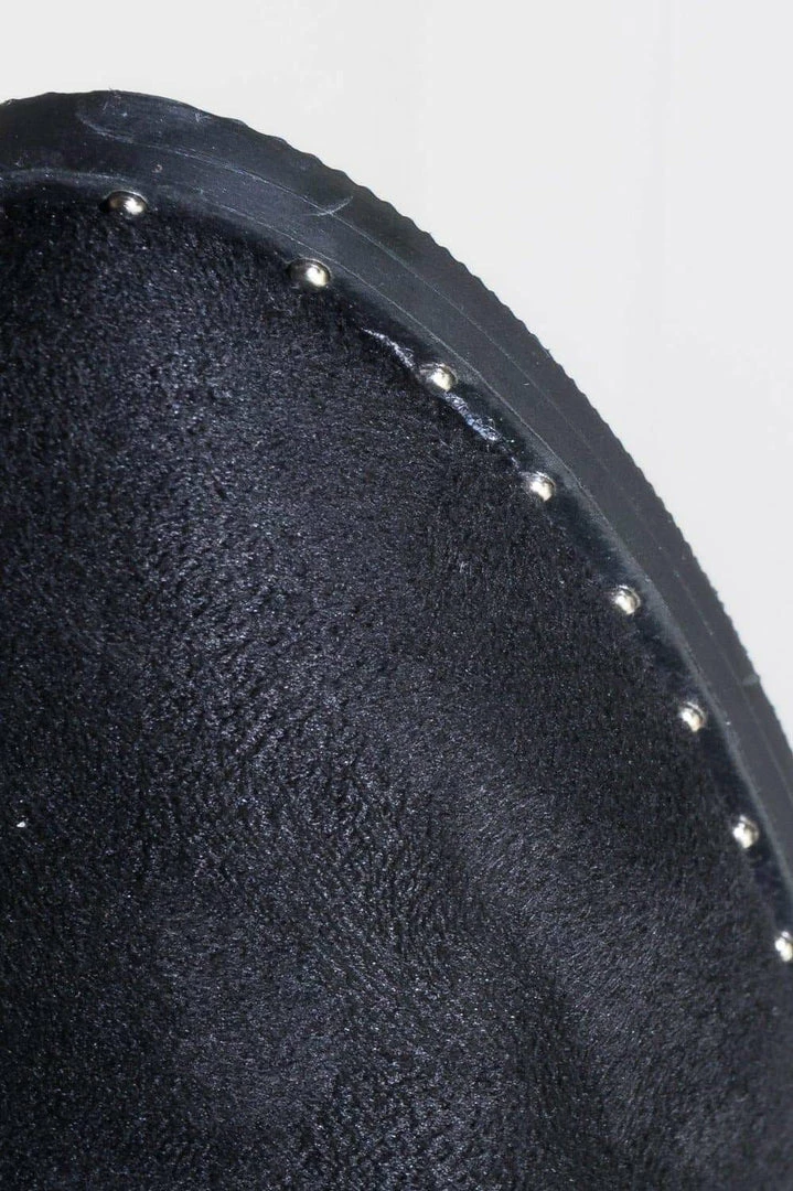 City Classified Great Women Micro Rockstar Metal Stud Ankle Bootie On Cuban Block Heel