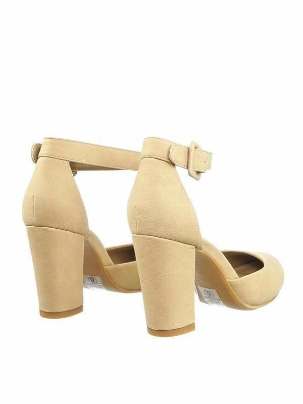 City Classified Kaili Chunky Block Heel Dress Pump W Comfortable Foam Padding & Ankle Strap