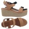 City Classified Luthor Platform Wedge Espadrille Sandal - Women Jute Rope Wrap Flatform