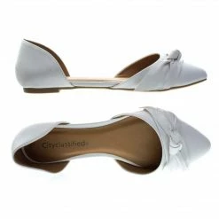 City Classified Rachel Women Comfortable Flat Shoes, Double Open Shank D'Orsay Pump New