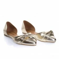 City Classified Rachel Women Comfortable Flat Shoes, Double Open Shank D'Orsay Pump New