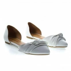 City Classified Rachel Women Comfortable Flat Shoes, Double Open Shank D'Orsay Pump New