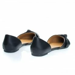 City Classified Rachel Women Comfortable Flat Shoes, Double Open Shank D'Orsay Pump New