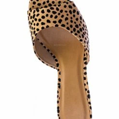 City Classified Rescue Dressy Mule Stiletto High Heels - Womens Open Peep Toe Slip On Pumps New