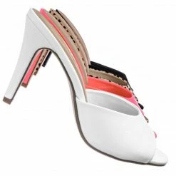 City Classified Rescue Dressy Mule Stiletto High Heels - Womens Open Peep Toe Slip On Pumps New