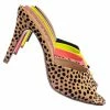 City Classified Rescue Dressy Mule Stiletto High Heels - Womens Open Peep Toe Slip On Pumps New