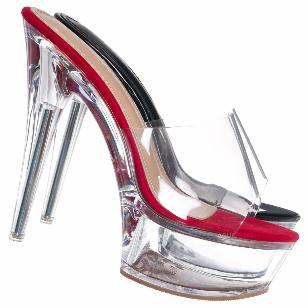 Liliana Mafia4 Clear Perspex High Heel Platform - Women Dance Shoes