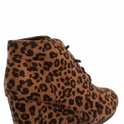 Soda RexIIS Girls Lace Up Wedge Bootie - Kids Shoes