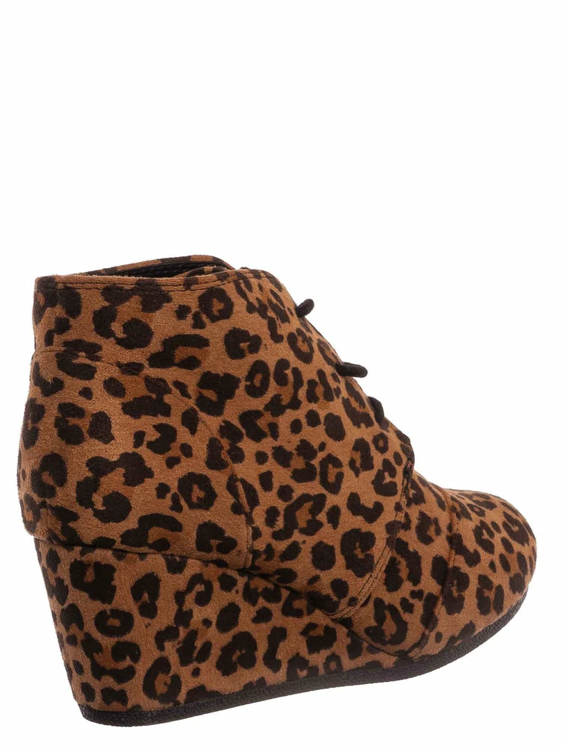 Soda RexIIS Girls Lace Up Wedge Bootie - Kids Shoes