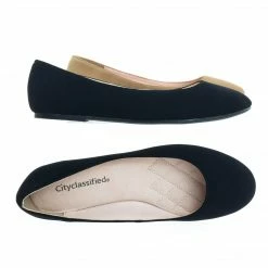 City Classified New Thesis Round Toe Ballerina Ballet Flats W Soft Foam Padding