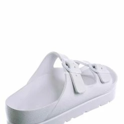 Bamboo Glee01 Lightweight Two Strap Molded Footbed -Flexible EVA Jelly Slide In Sandal