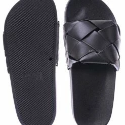 Forever Link Comex11 Oversized Weave Flat Footbed Sandal - Women Wove Slipper Summer Shoe New