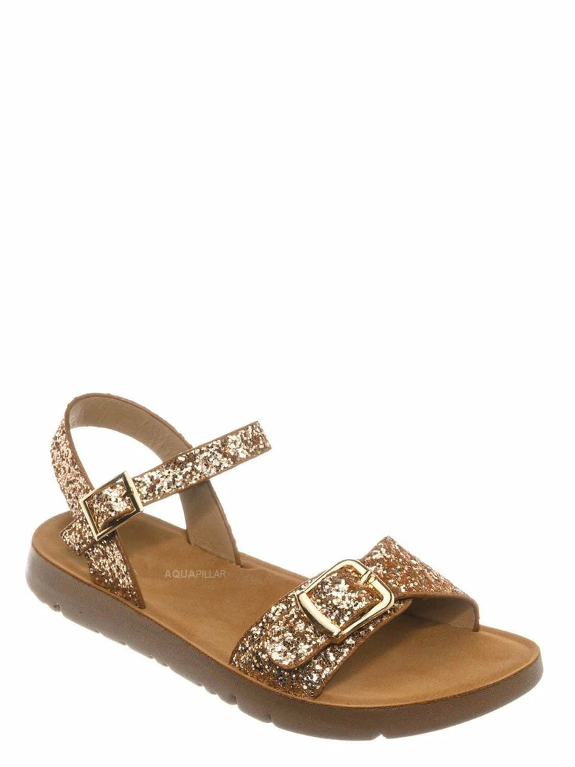 Forever Link Reform29k Girl Children Comfort Flat Sandal - Kids Size Open Toe Shoe