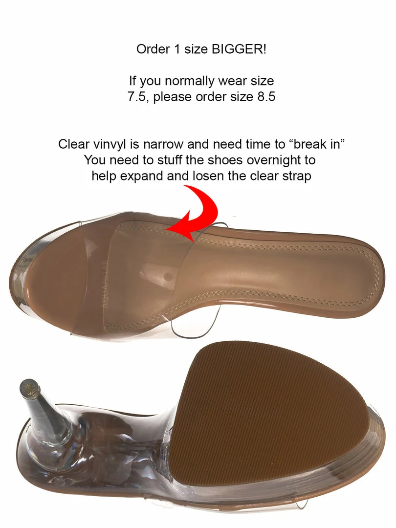 Liliana Mafia4 Clear Perspex High Heel Platform - Women Dance Shoes