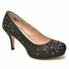 Roma1 By De Blossom, Rhinestone Glitter Classic Almond Toe Pump High Heel
