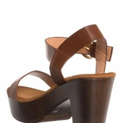 Top Moda New Melissa1 Clog Block Heel Platform Sandal-Lightweight Wooden Comfort Sandal