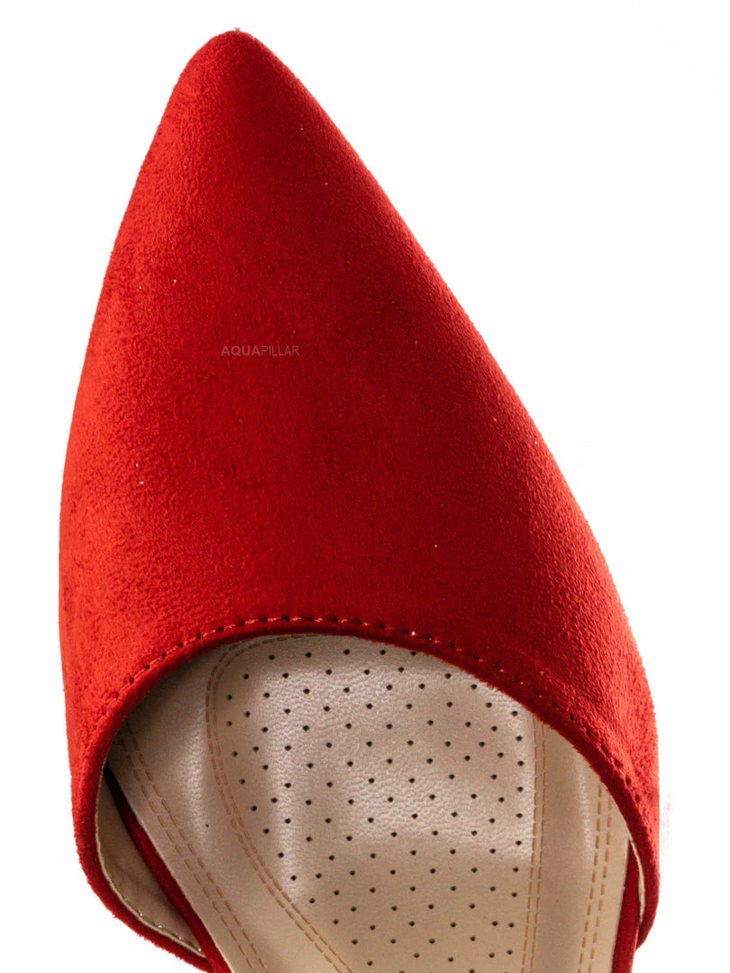 Forever Link Nataly01 Low Block Heel D'Orsay Pump - Pointed Toe Two Piece Office Dress Shoes New