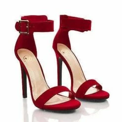 Canter By Delicious, Women's Single Sole Ankle Strap High Heels New