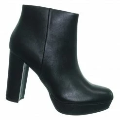 Delicious During Block High Heel Ankle Bootie - Women Platform Ankle Boots