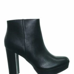 Delicious During Block High Heel Ankle Bootie - Women Platform Ankle Boots