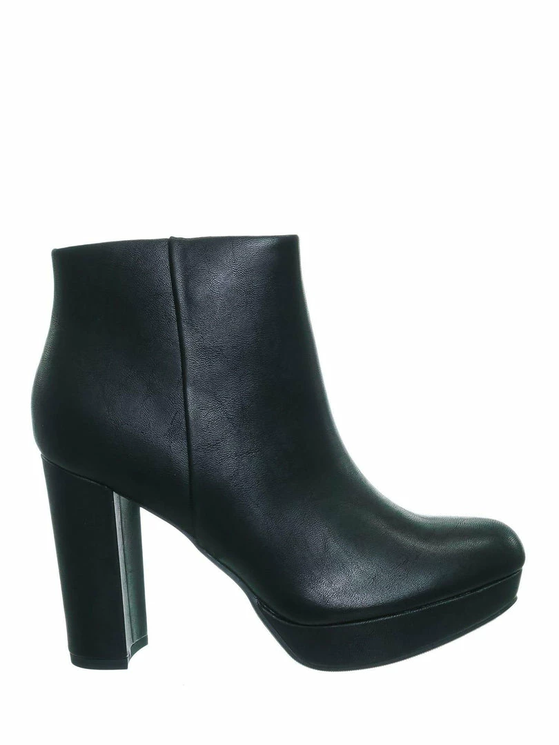 Delicious During Block High Heel Ankle Bootie - Women Platform Ankle Boots