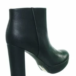 Delicious During Block High Heel Ankle Bootie - Women Platform Ankle Boots