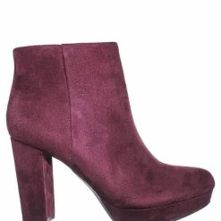 Delicious During Block High Heel Ankle Bootie - Women Platform Ankle Boots