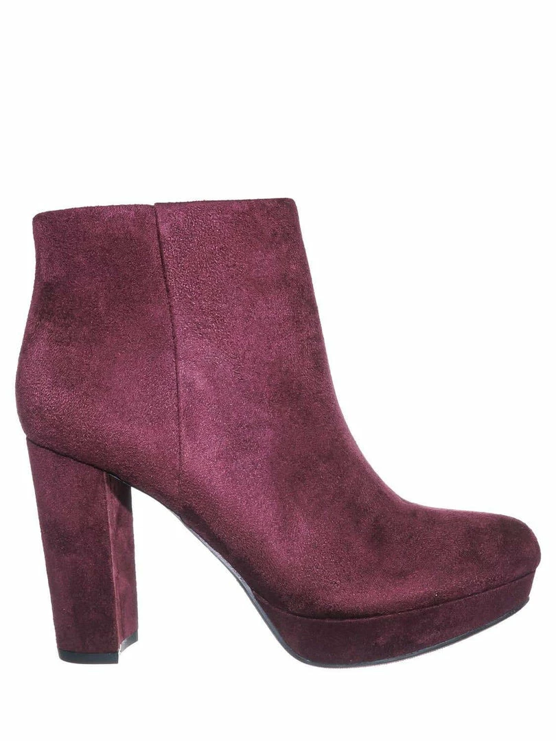 Delicious During Block High Heel Ankle Bootie - Women Platform Ankle Boots