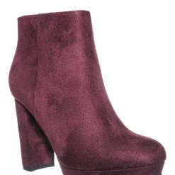 Delicious During Block High Heel Ankle Bootie - Women Platform Ankle Boots