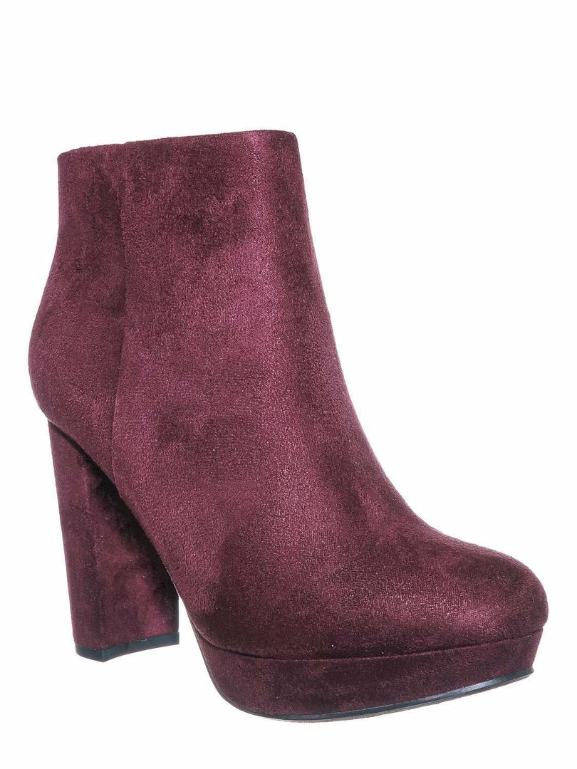 Delicious During Block High Heel Ankle Bootie - Women Platform Ankle Boots