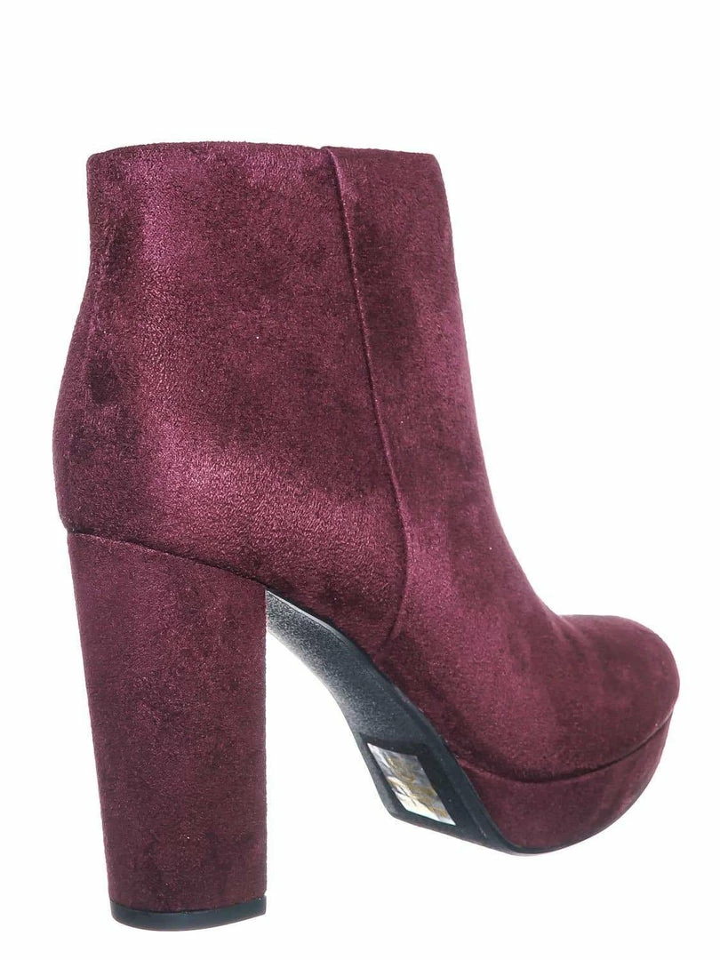 Delicious During Block High Heel Ankle Bootie - Women Platform Ankle Boots
