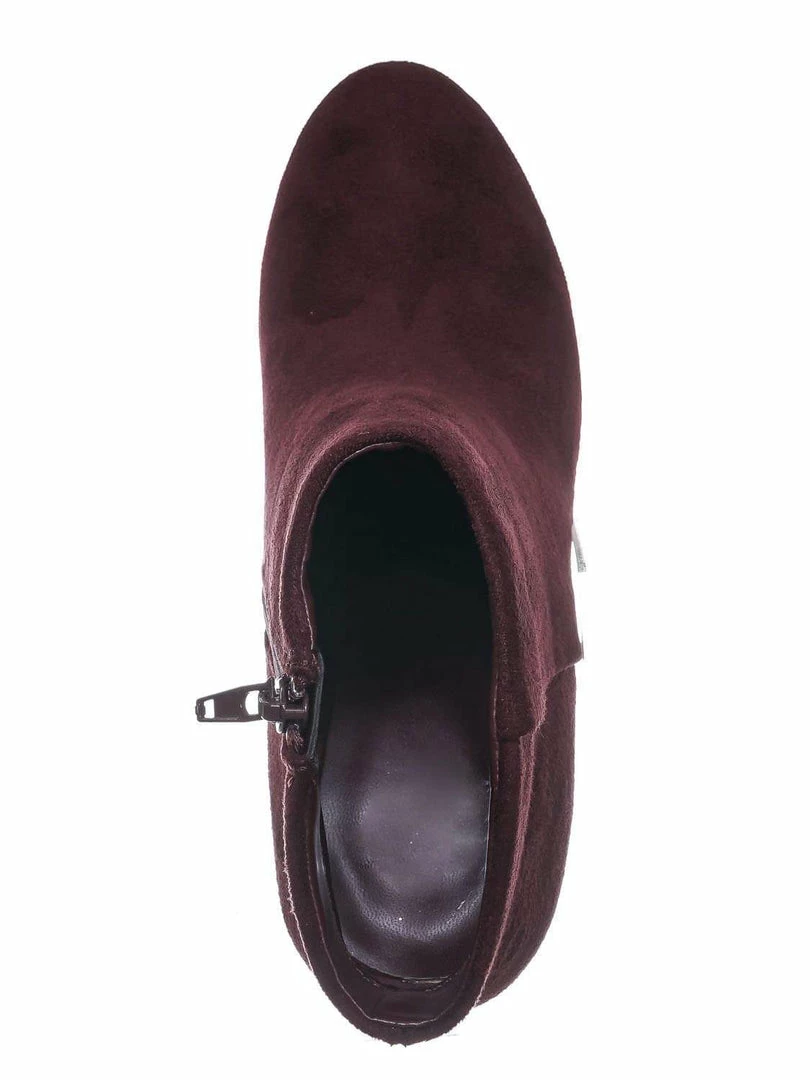 Delicious During Block High Heel Ankle Bootie - Women Platform Ankle Boots