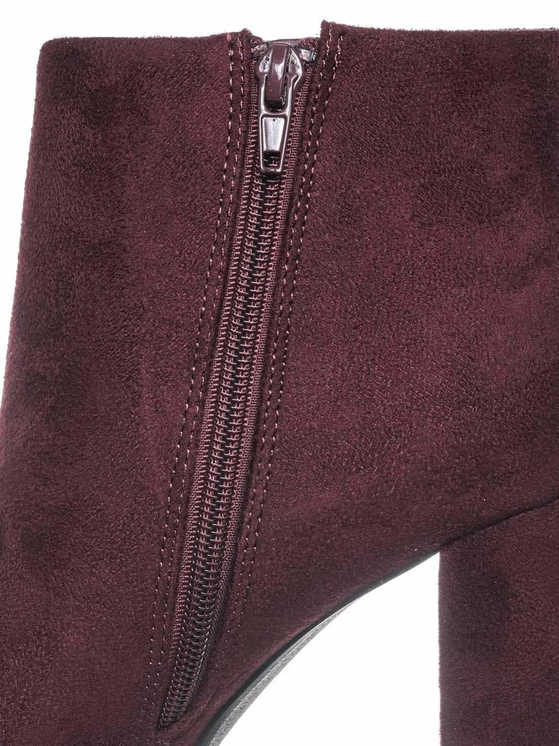 Delicious During Block High Heel Ankle Bootie - Women Platform Ankle Boots