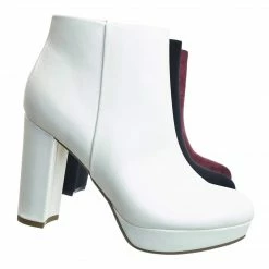 Delicious During Block High Heel Ankle Bootie - Women Platform Ankle Boots