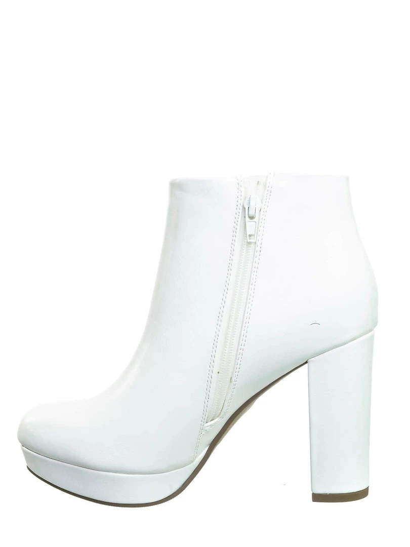 Delicious During Block High Heel Ankle Bootie - Women Platform Ankle Boots