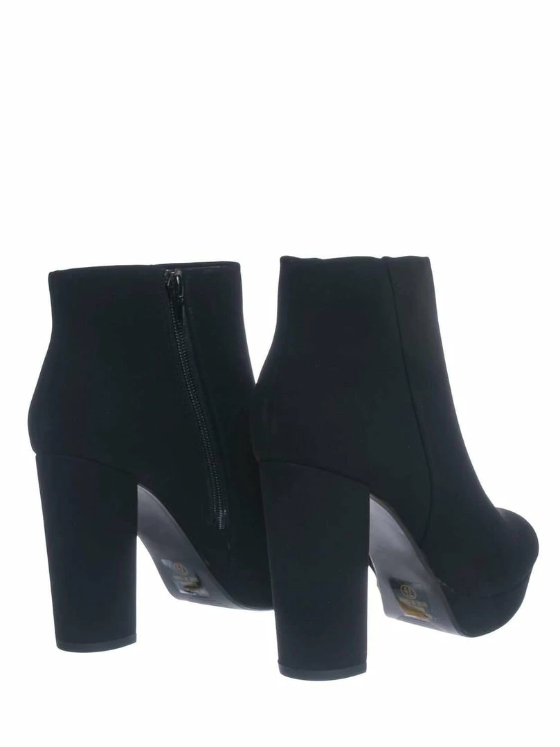 Delicious During Block High Heel Ankle Bootie - Women Platform Ankle Boots