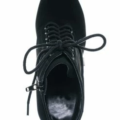 Delicious New Erica Chunky Block Heel Lita Boots - Women Lace Up Combat Bootie