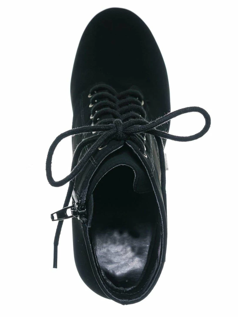 Delicious New Erica Chunky Block Heel Lita Boots - Women Lace Up Combat Bootie